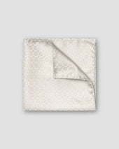 Silver Evening Silk Pocket Square