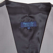 Single Breasted Grey Wool Morning Waistcoat