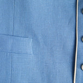 Single Breasted Light Linen Waistcoat