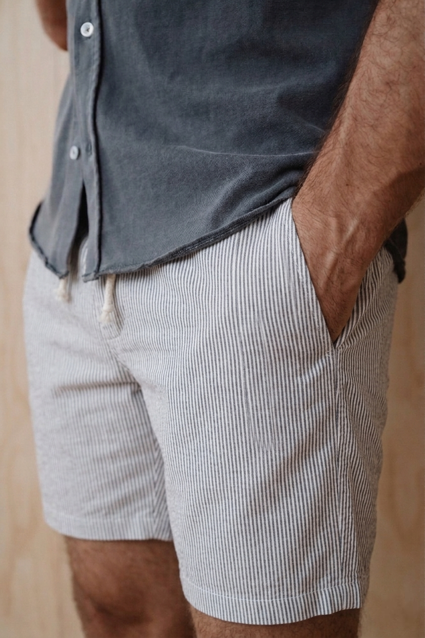 Hemp Stripe Easy Short