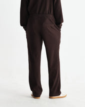 Ska Dark Brown Structured Waffle Joggers