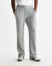 Ska Grey Embroidered Logo Loopback Cotton Joggers