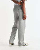 Ska Grey Embroidered Logo Loopback Cotton Joggers