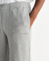 Ska Grey Embroidered Logo Loopback Cotton Joggers