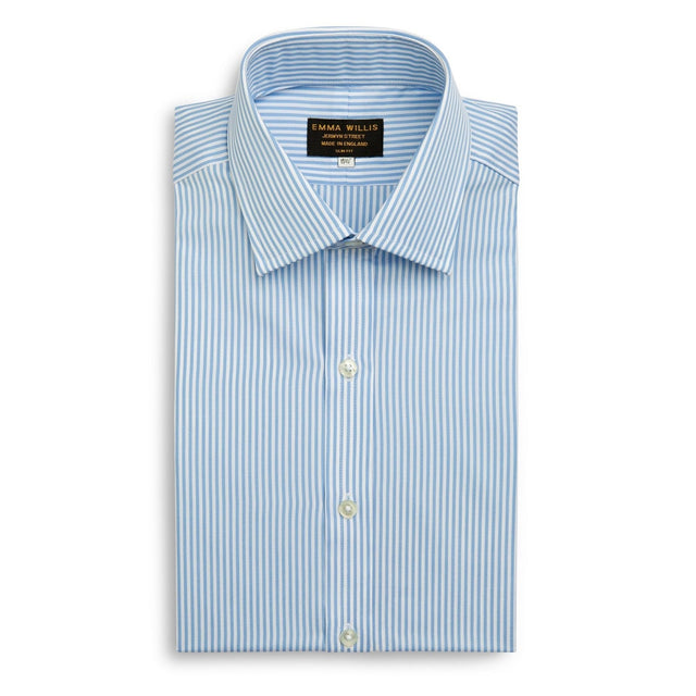 Sky Bengal Stripe Cotton Shirt