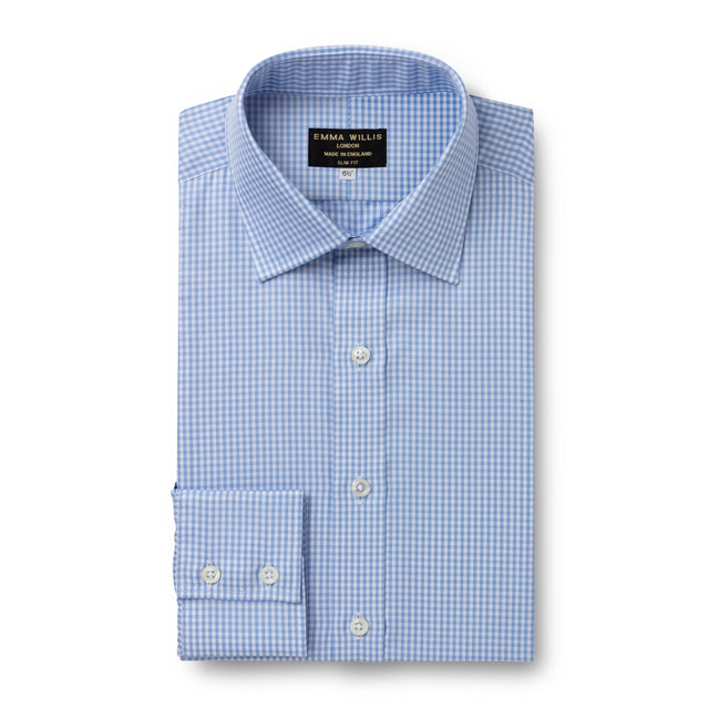 Sky Gingham Twill Soprano Shirt