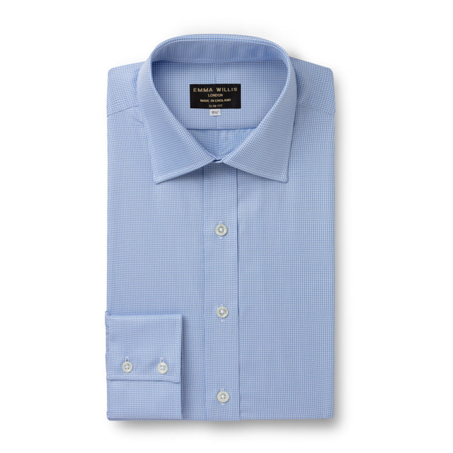 Sky Houndstooth Twill Soprano Shirt
