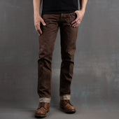 Slim Straight 14oz Brown Bear Selvage Denim