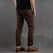 Slim Straight 14oz Brown Bear Selvage Denim