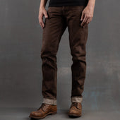Slim Straight 14oz Brown Bear Selvage Denim