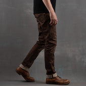 Slim Straight 14oz Brown Bear Selvage Denim