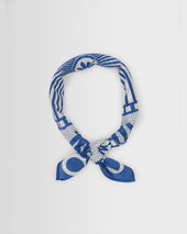 Sloane And Blue Wax Bandana Neck Scarf