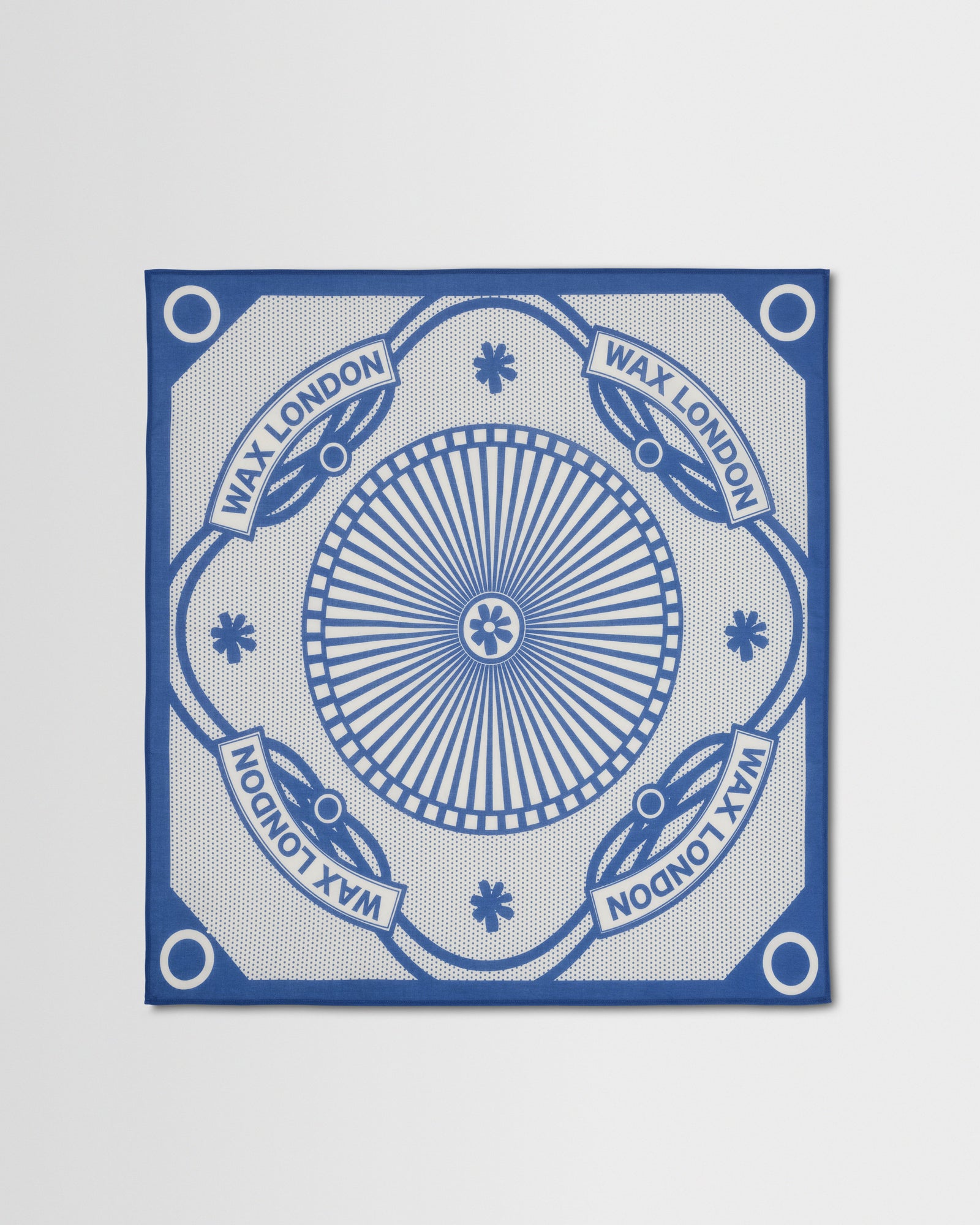 Sloane And Blue Wax Bandana Neck Scarf