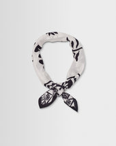Sloane And Ecru Painted Flower Neck Scarf