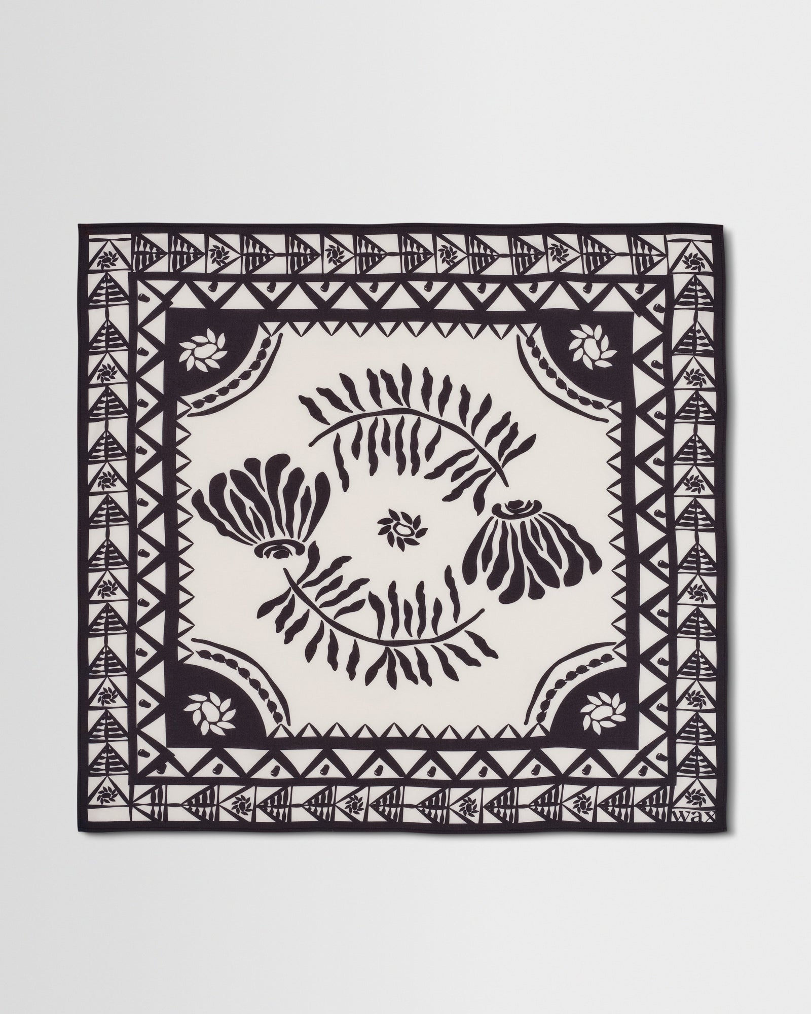 Sloane And Ecru Painted Flower Neck Scarf