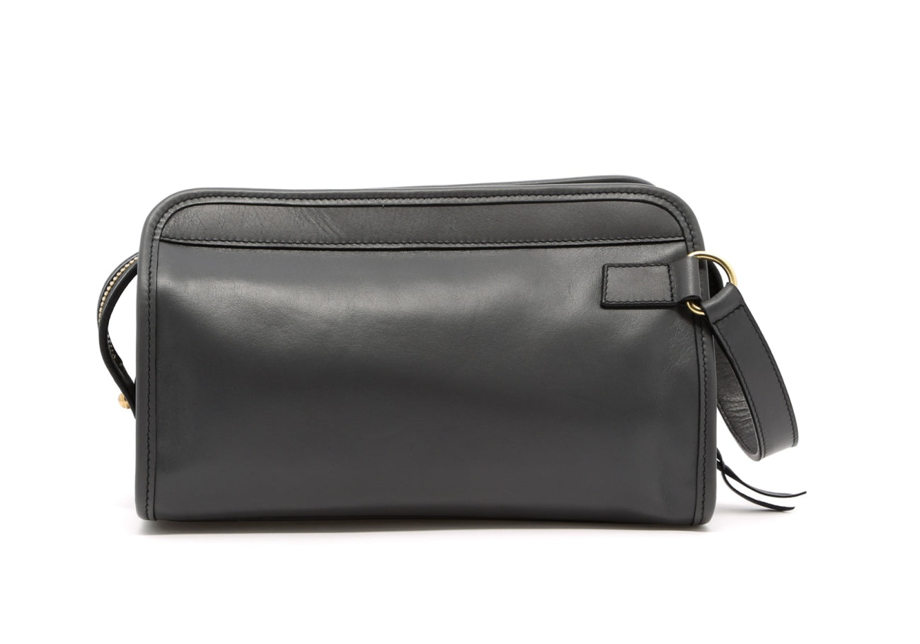 Small Travel Kit - Grey - Tumbled Leather