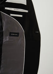 Smoking Slim En Laine Unie Noire