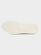 Baskets En Cuir Grain Blanc