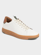 Basket en cuir écru