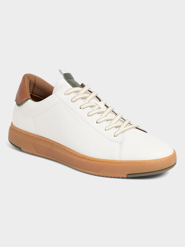 Basket en cuir écru