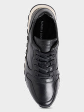 Baskets En Cuir Noir