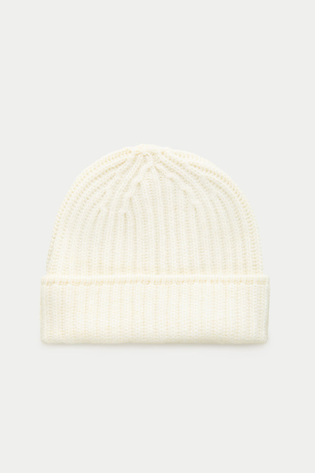 Watch Cap Cashmere Beanie Snow White