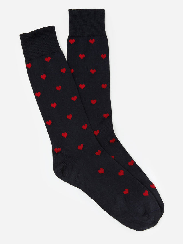 Navy/Red Socks | Men's Socks | J.McLaughlin