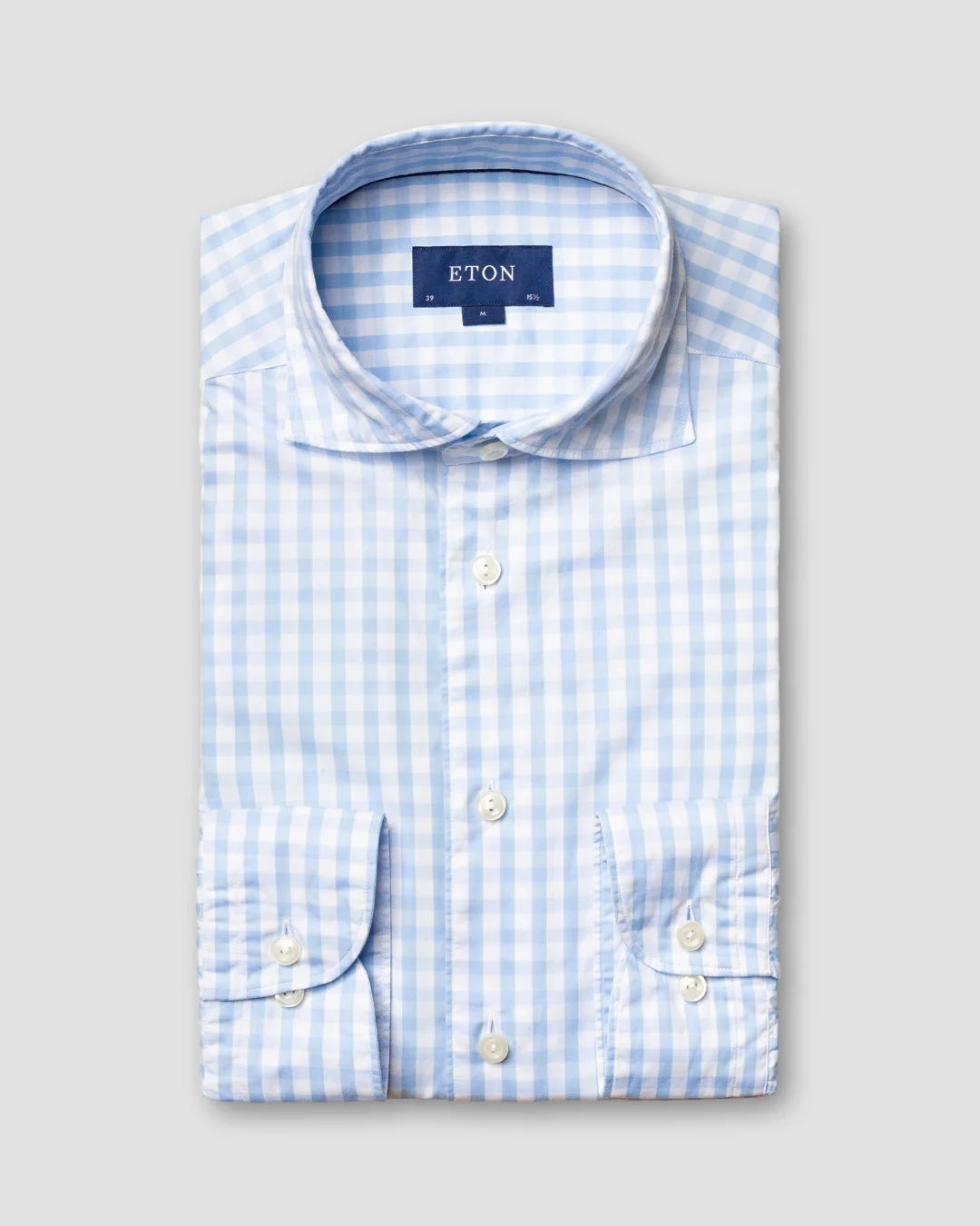 Light Gingham Shirt Eton