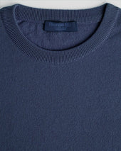 Soft Blue Crew Neck Cashmere Sweater