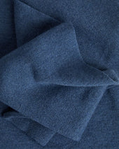 Soft Blue Zip Neck Cashmere Sweater