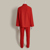Soft Brushed Cotton Pyjamas In Red