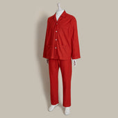 Soft Brushed Cotton Pyjamas In Red
