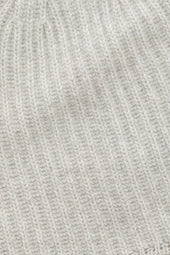 Wide Cuff Cashmere Beanie Soft Grey