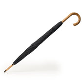 Solid Hickory Stick Umbrella in Black