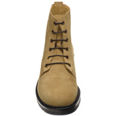 Solovair Derby Boot mens rubber-soled boots in tan suede