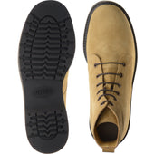 Solovair Derby Boot mens rubber-soled boots in tan suede