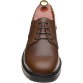 Solovair Gibson shoe mens rubber-soled Derby shoes in brown gaucho