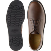 Solovair Gibson shoe mens rubber-soled Derby shoes in brown gaucho