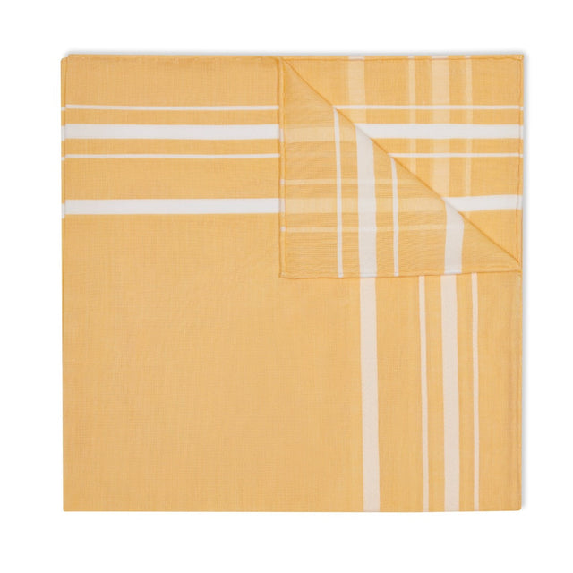 Sonata Batiste Cotton Pocket Square in Lemon