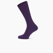 Dark Purple Mid Length Merino Wool Socks