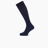 Midnight Blue Long Merino Wool Socks