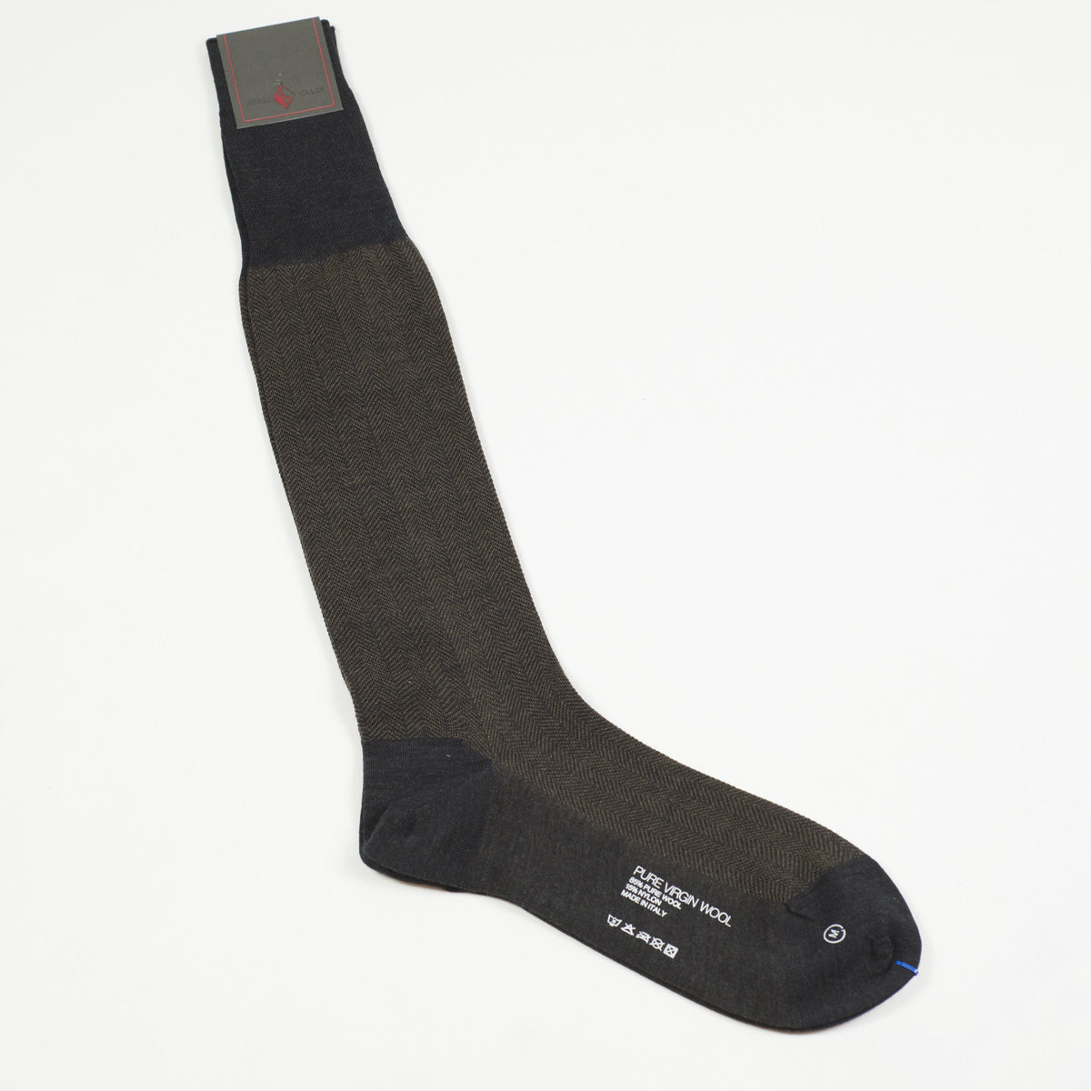 Herringbone Over The Calf Wool Socks