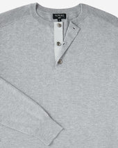 007 Round Neck Cotton Cashmere Henley