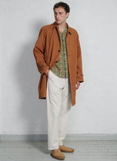 MORITZ | Long Windbreaker Coat | Copper