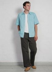 REIDAR | Loose Fit Short Sleeve Shirt | Miami Green