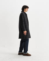 Stan And Grey Puppytooth Check Wool Car Coat