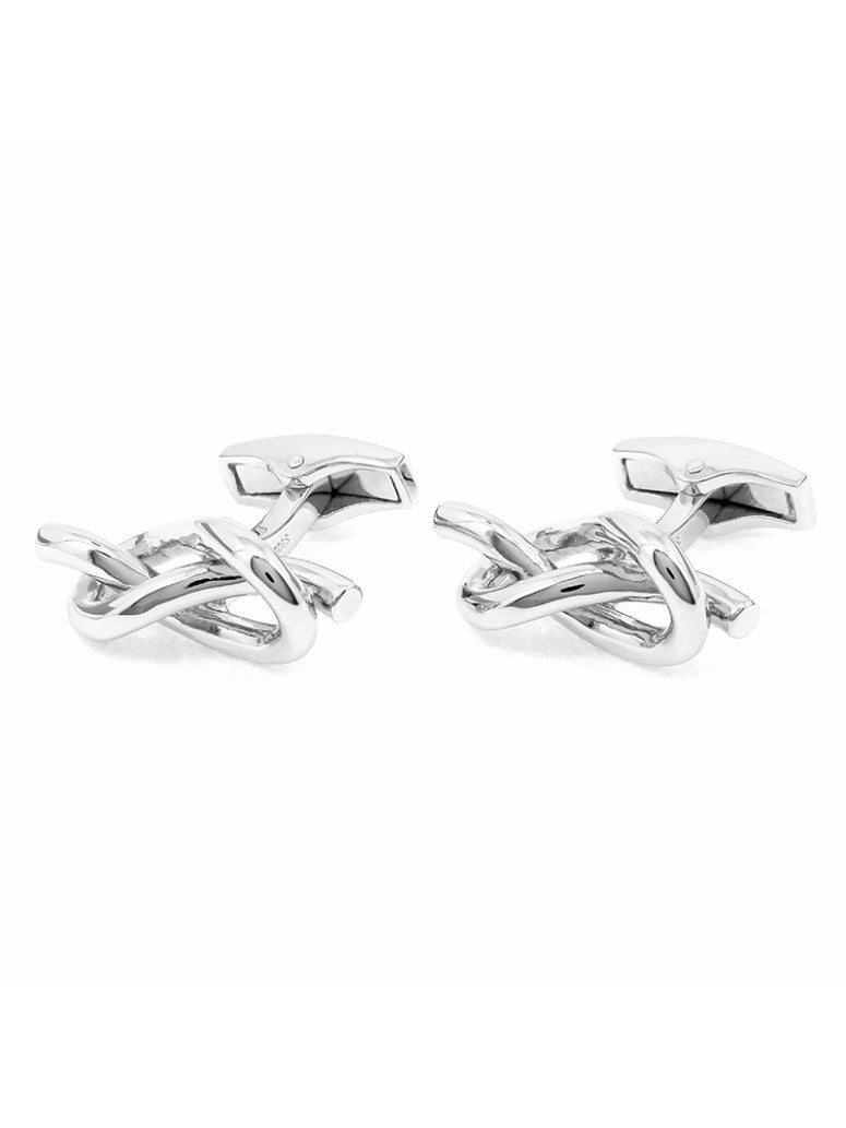 Sterling Love Knot Cufflinks