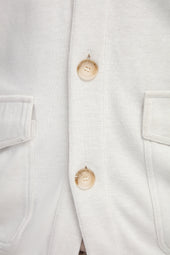 Cotton Knitted Bomber Made In Italy
