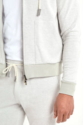 Jersey Zip Hoodie Made In Italy