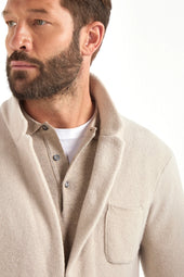 Knitted Jacket Wool And Cashmere Made In Italy